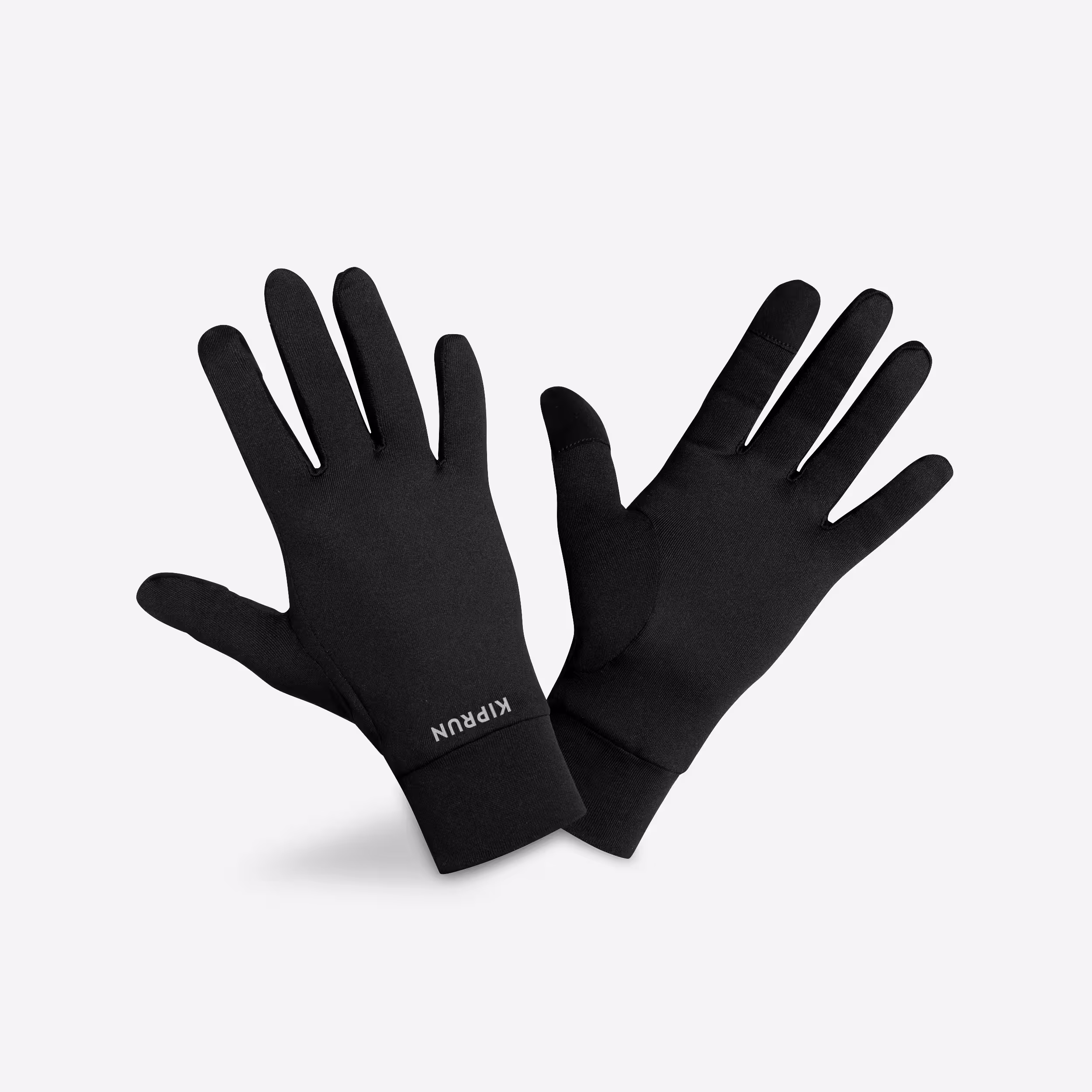 KIPRUN Adult Running Gloves Black