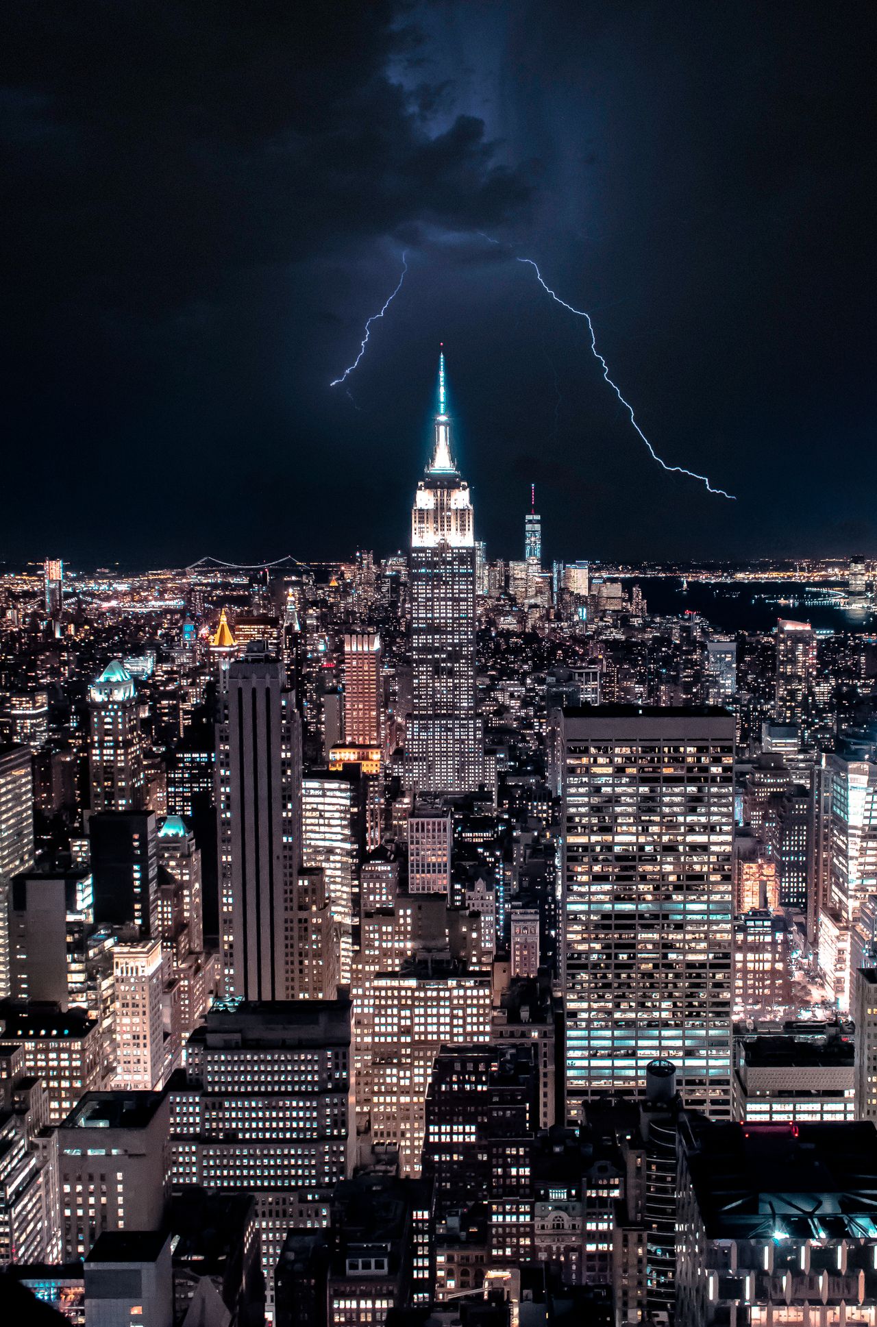 lightning Empire State building