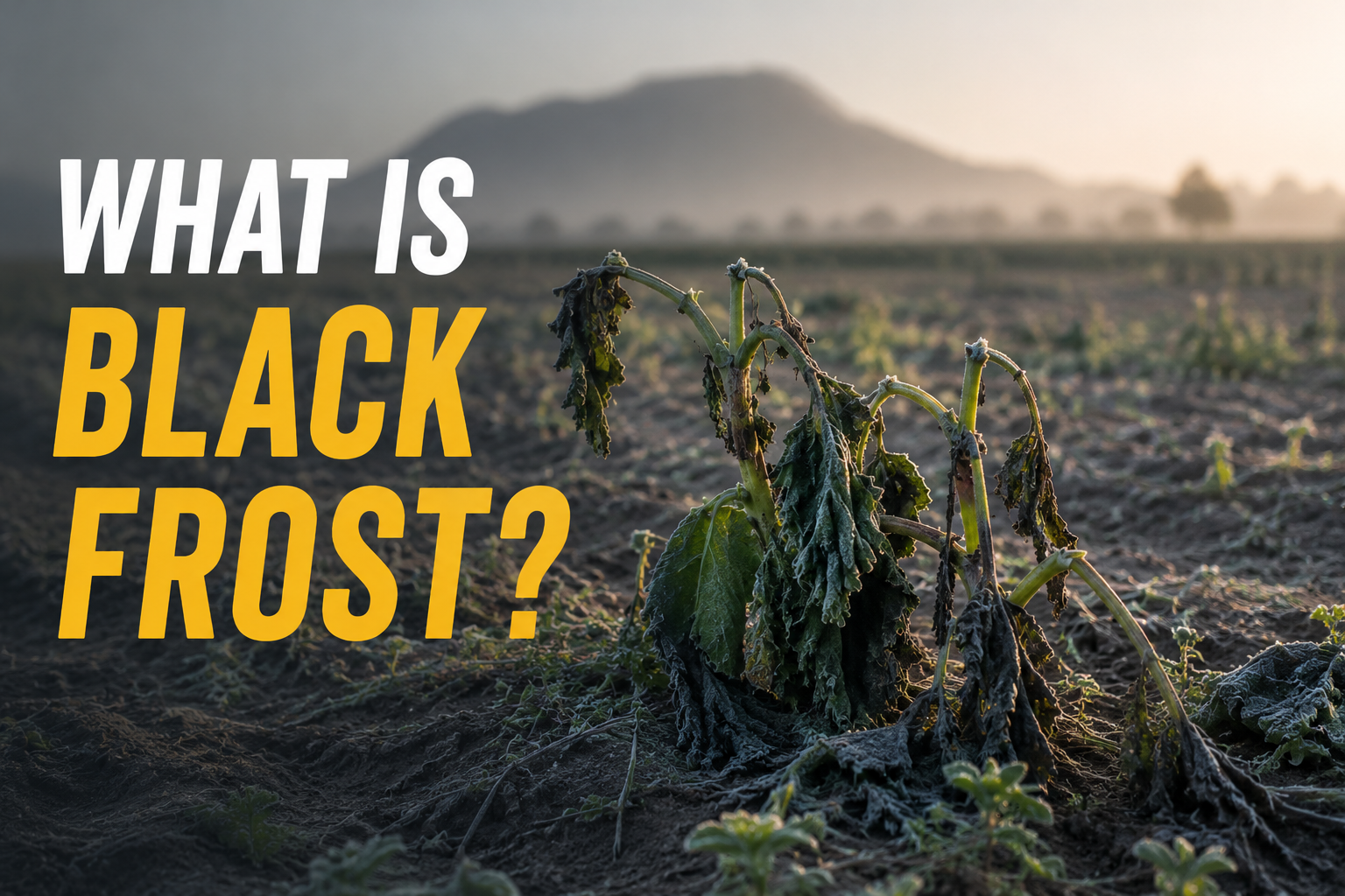 What Is Black Frost? The Invisible Freeze That Can Damage Crops Overnight