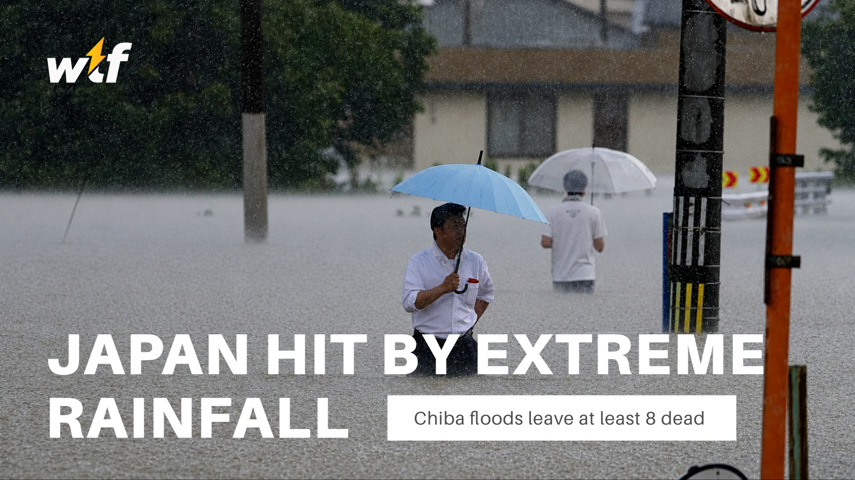 Japan Hit by Extraordinary Rainfall as Chiba Floods