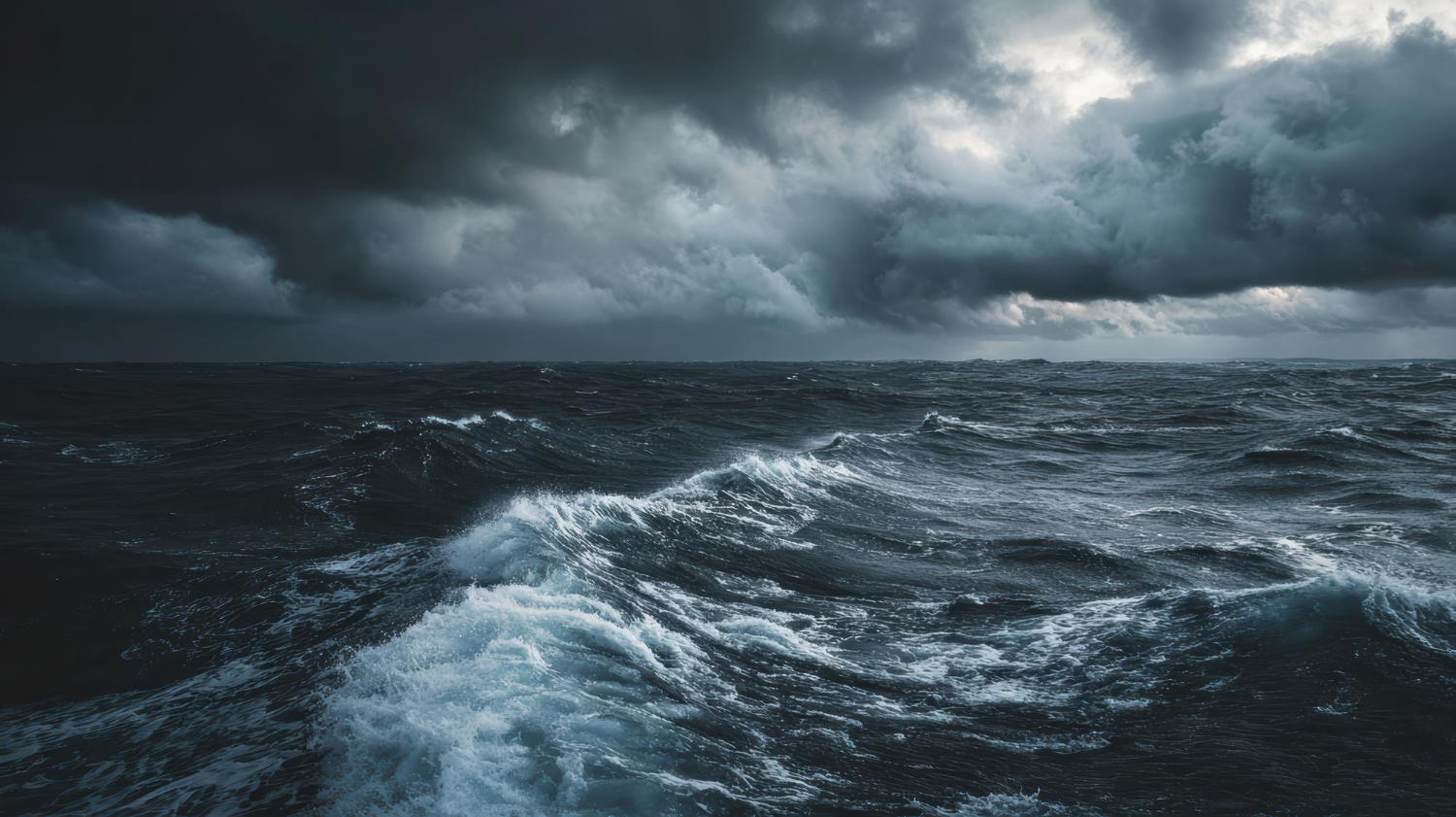 Rough seas storm