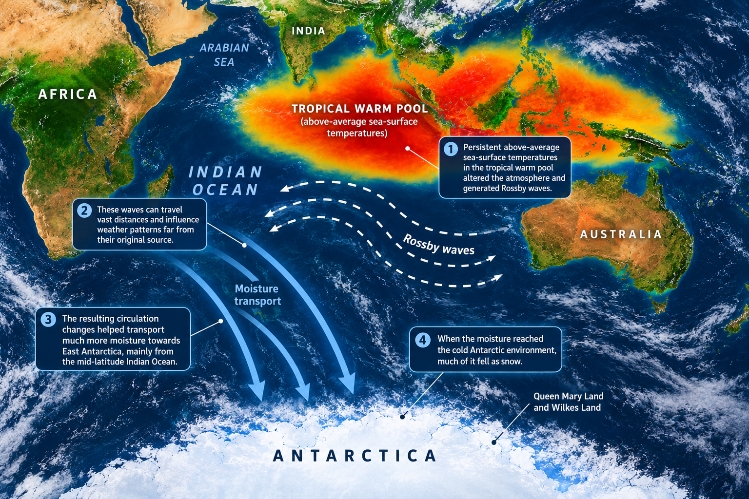 Tropical ocean conditions